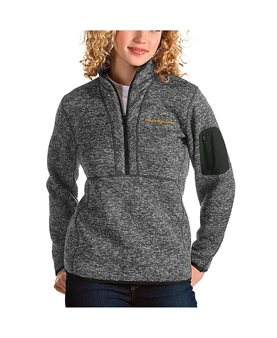 Antigua Women's Washington Football Team Fortune Quarter-Zip Pullover Jacket