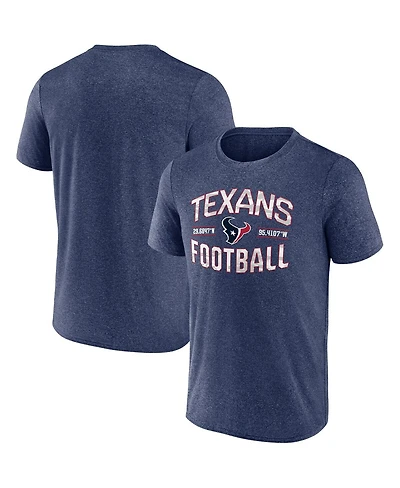Fanatics Men's Heathered Navy Houston Texans Want To Play T-Shirt