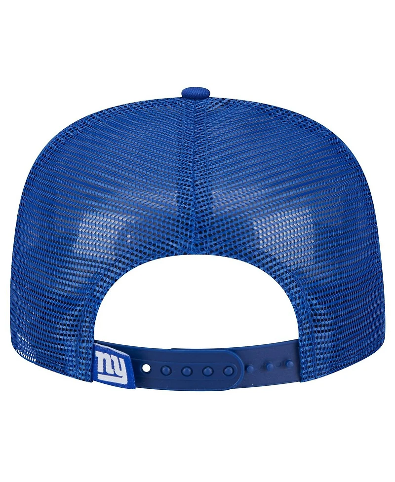 New Era Big Boys and Girls White/Royal New York Giants Distressed 9FIFTY A-Frame Snapback Hat