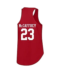 Fanatics Women's Christian McCaffrey Scarlet San Francisco 49ers Plus Name Number Tank Top