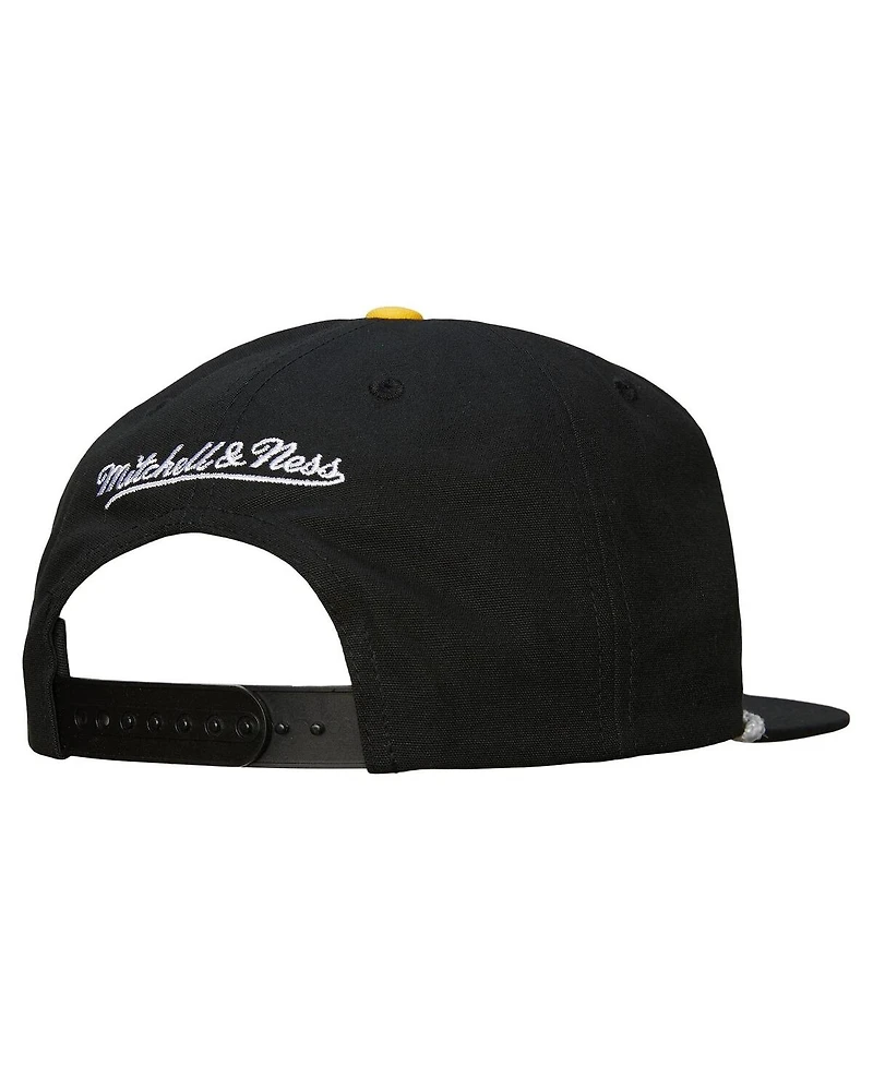 Mitchell & Ness Men's Black Los Angeles Lakers Ascend Deadstock Snapback Hat