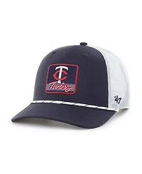 '47 Brand Men's Navy/White Minnesota Twins Scratch Adjustable Trucker Hat