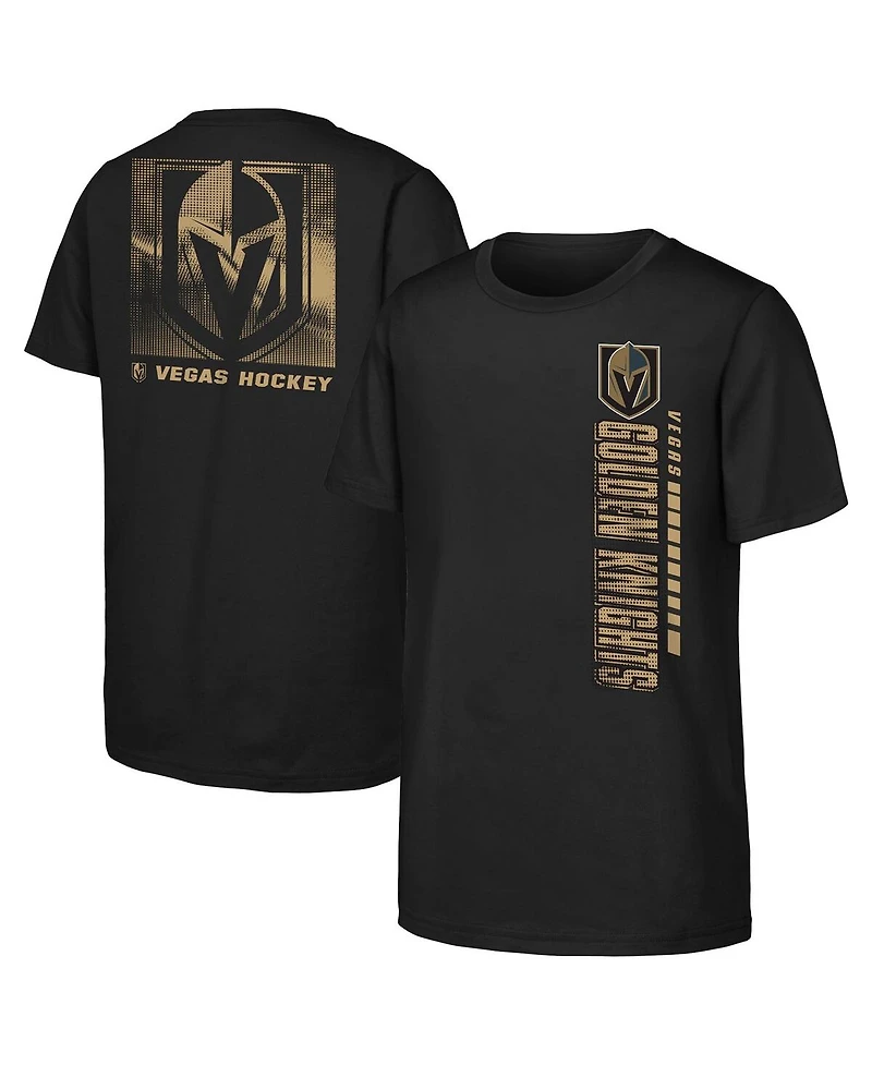 Outerstuff Big Boys and Girls Black Vegas Golden Knights Atmosphere T-Shirt