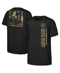 Outerstuff Big Boys and Girls Black Vegas Golden Knights Atmosphere T-Shirt