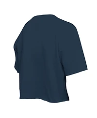 New Era Big Girls Navy Atlanta Braves Flip Sequin Team T-Shirt