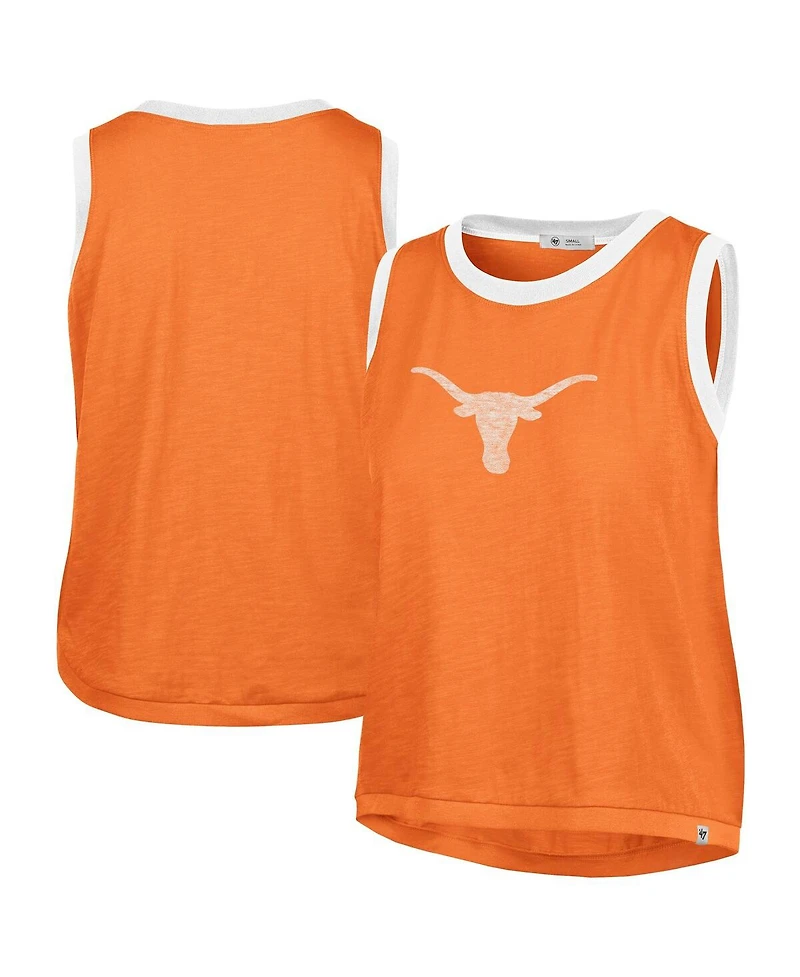 '47 Brand Women's Texas Orange Longhorns Premier Ringer Tank Top