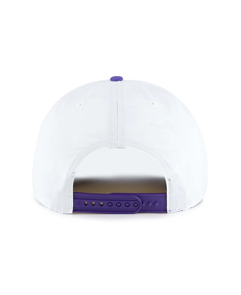 '47 Brand Men's White/Purple Los Angeles Lakers Tribute Two-Tone Hitch Adjustable Hat