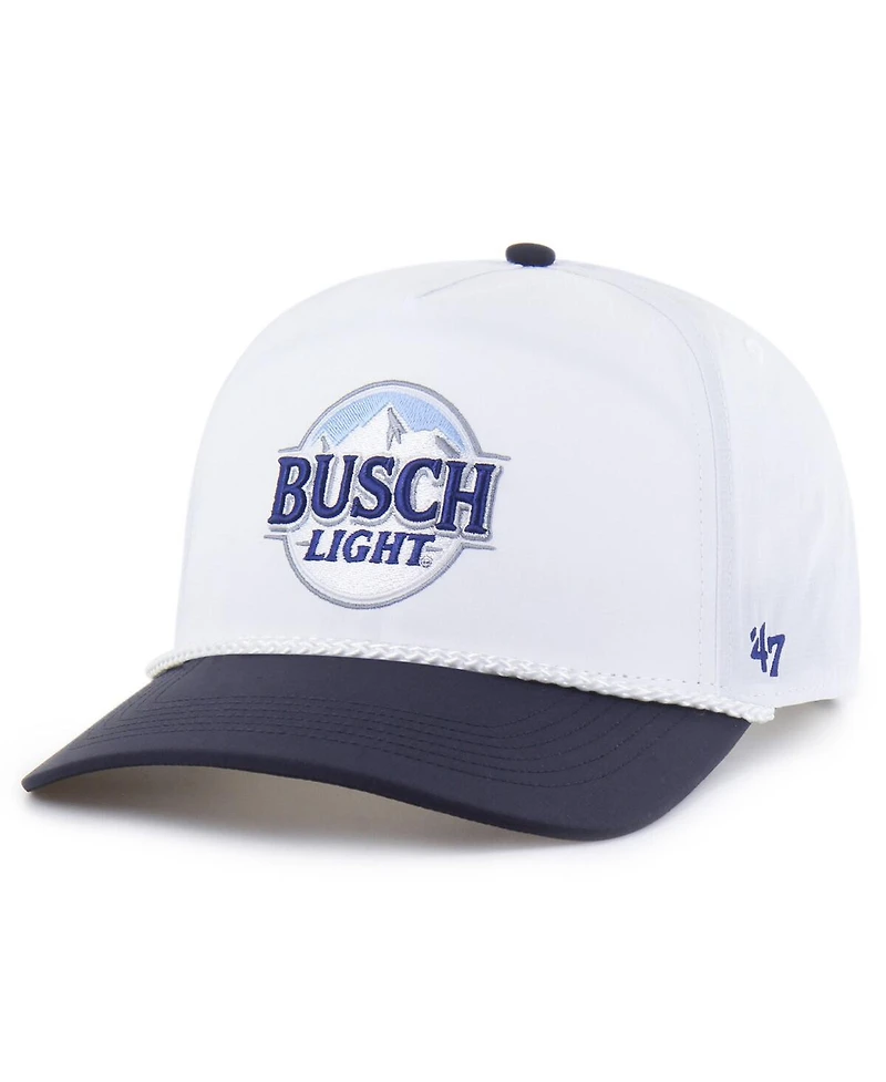'47 Brand Men's White/Navy Ross Chastain Brrr Busch Light Rope Hitch Adjustable Hat