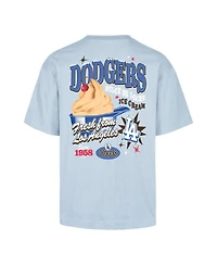 '47 Brand Men's Light Blue Los Angeles Dodgers Ice Cream Parlor Foundation T-Shirt