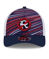 New Era Men's Navy/White New England Revolution 2025 Jersey Hook 9FORTY M-Crown Adjustable Hat