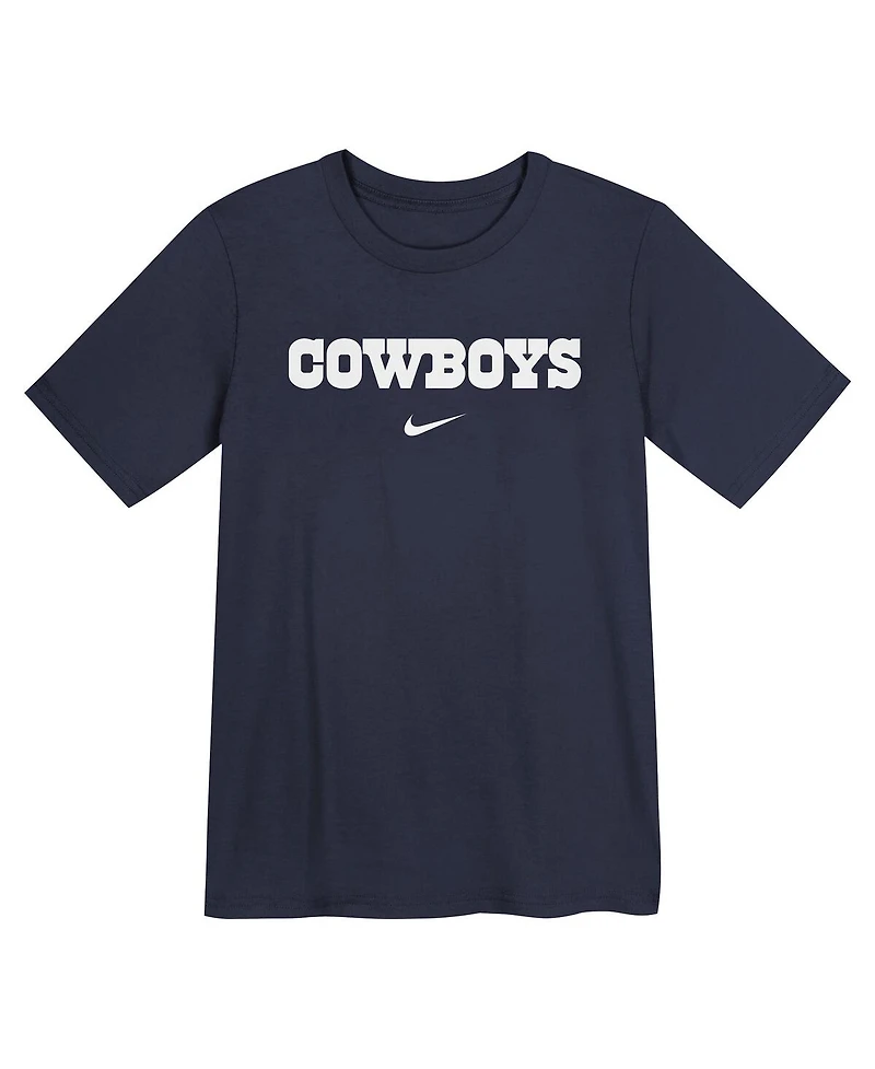 Nike Preschool Navy Dallas Cowboys Wordmark T-Shirt