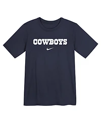Nike Preschool Navy Dallas Cowboys Wordmark T-Shirt