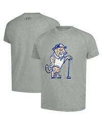 Under Armour Big Boys and Girls Heather Gray The Players Raglan Tech T-Shirt