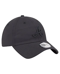 New Era Men's Black Atlanta Braves Ripstop Casual Classic Adjustable Hat