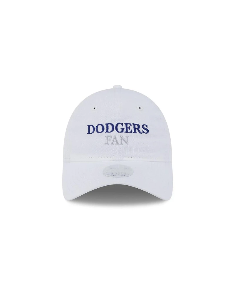 New Era Women's White Los Angeles Dodgers Team Fan 9TWENTY Adjustable Hat