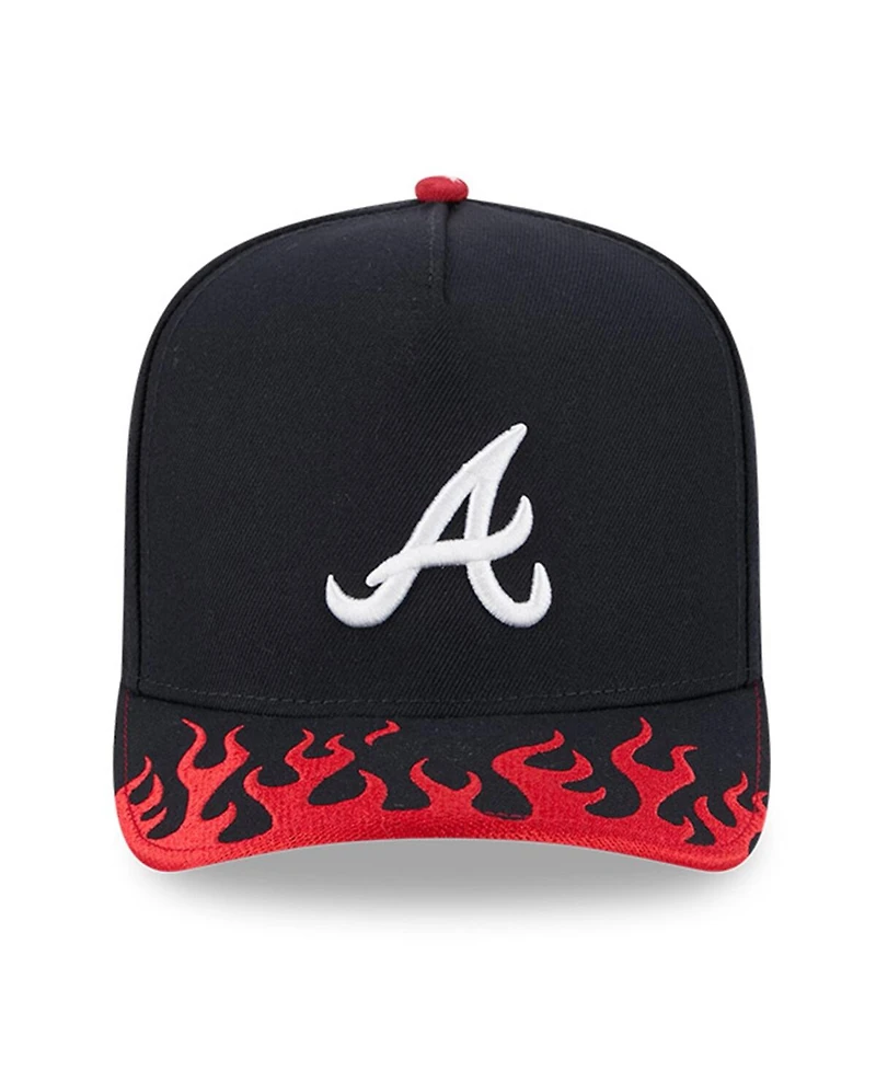 New Era Men's Navy Atlanta Braves 2025 Mlb Speedway Classic A-Frame 59FIFTY Fitted Hat
