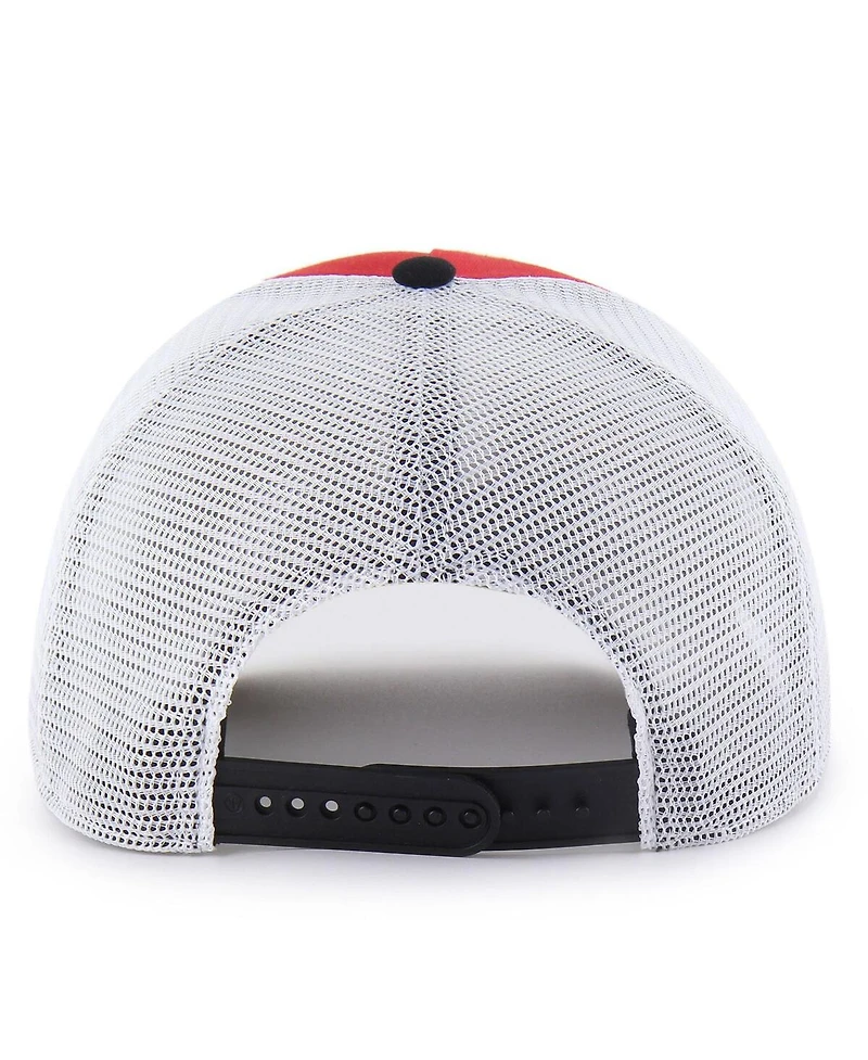 '47 Brand Big Boys and Girls Red/Black Georgia Bulldogs Super Stripe Hitch Adjustable Trucker Hat
