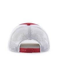 '47 Brand Big Boys and Girls Crimson/White Oklahoma Sooners Super Stripe Hitch Adjustable Trucker Hat