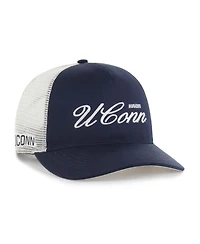 '47 Brand Men's and Women's Navy UConn Huskies Contemporary Basics Foundation Trucker Hitch Adjustable Hat