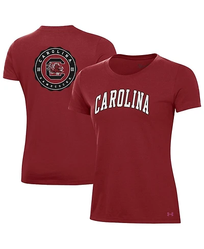 Under Armour Women's Garnet South Carolina Gamecocks Essentials 2-Hit Performance T-Shirt