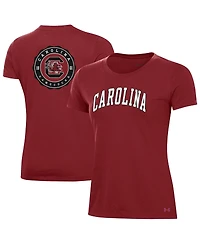 Under Armour Women's Garnet South Carolina Gamecocks Essentials 2-Hit Performance T-Shirt