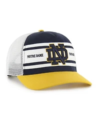 '47 Brand Big Boys and Girls Navy/Gold Notre Dame Fighting Irish Super Stripe Hitch Adjustable Trucker Hat