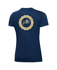 Under Armour Women's Navy Midshipmen Essentials 2-Hit Performance T-Shirt