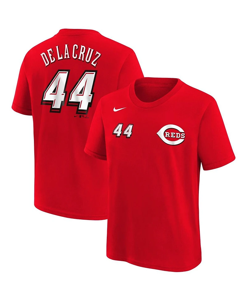 Nike Toddler Elly De La Cruz Red Cincinnati Reds 2025 Mlb Speedway Classic Name Number T-Shirt