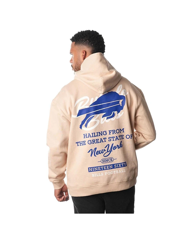 The Wild Collective Men's and Women's Cream Buffalo Bills Fleece Pullover Hoodie