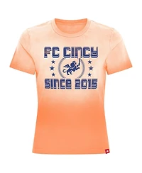 Sportiqe Women's Orange Fc Cincinnati Arcadia T-Shirt