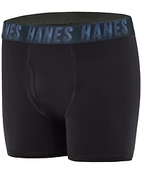 Hanes Big Boys 5-Piece Performance Solid Boxer Briefs
