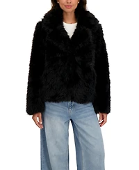Sebby Collection Women's Long Hair Faux Fur Jacket