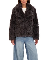 Sebby Collection Women's Long Hair Faux Fur Jacket