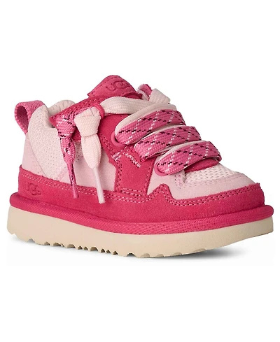 Ugg Toddler Boys and Girls Lo Lowmel Two-Tone Flat Lace Sneaker