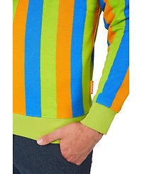 OppoSuits Men's Sweater - Official Sesame Street Sweatshirt Bert Multicolor