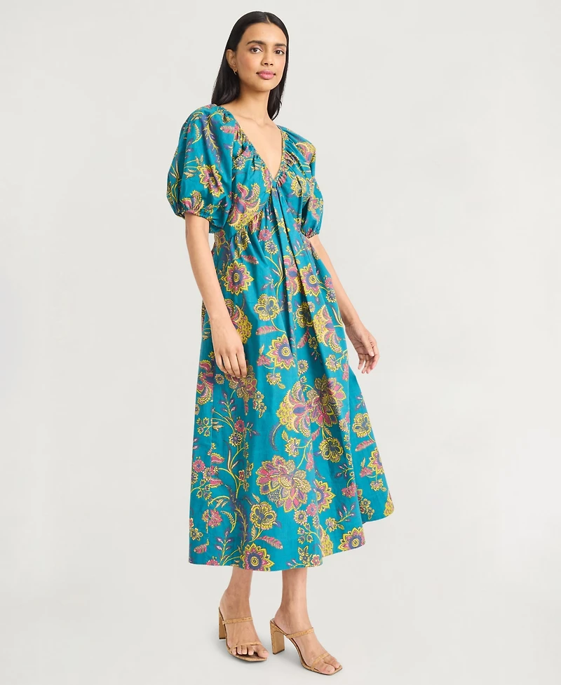 The Good Journey Women's Paisley Printed Midi Dress