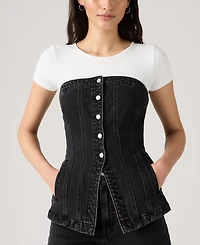 Levi's Women's Tailored Bustier Square Neck Top