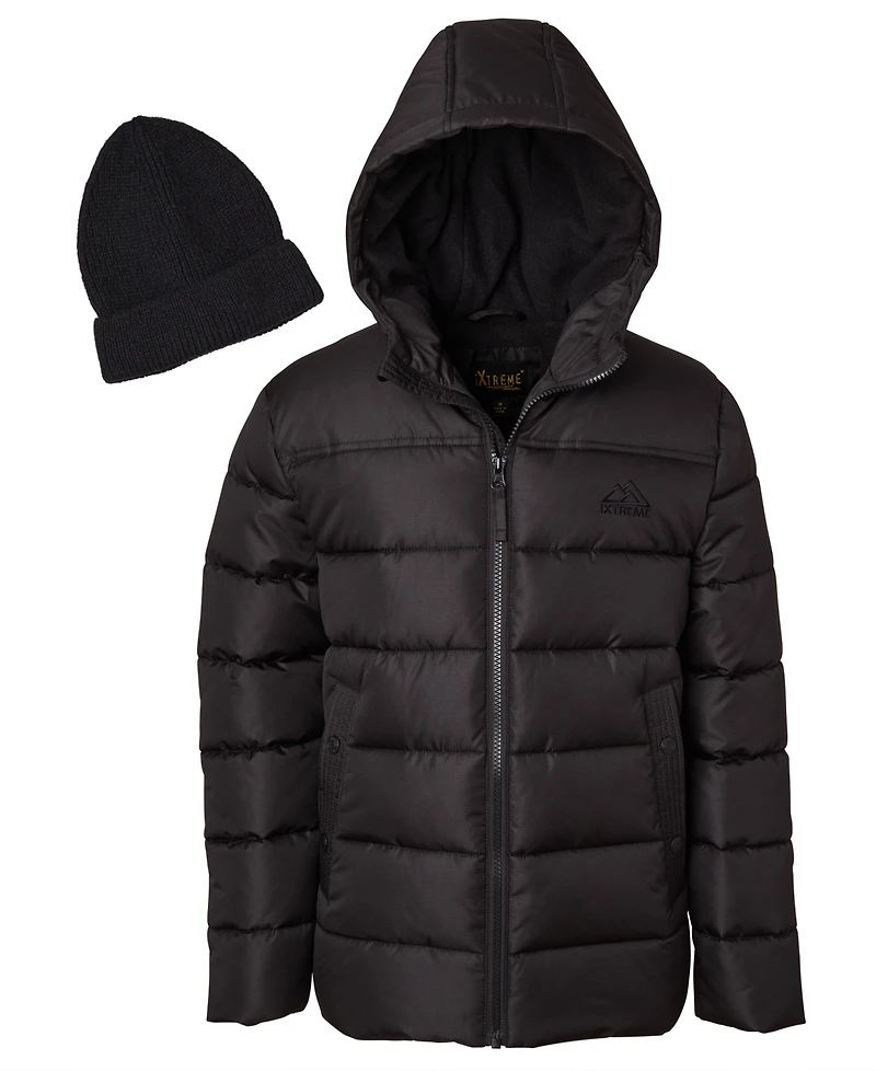 Ixtreme Big Boys Mini Puffer Jacket with Beanie