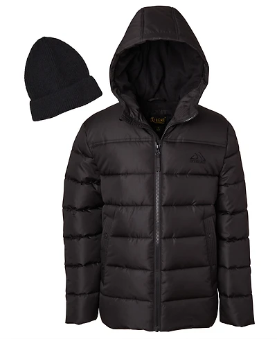 Ixtreme Big Boys Mini Puffer Jacket with Beanie