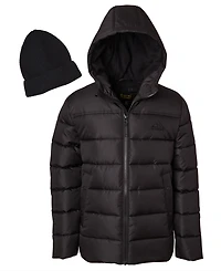 Ixtreme Big Boys Mini Puffer Jacket with Beanie
