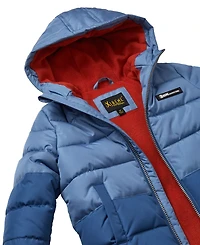 Ixtreme Big Boys Color Blocked Ripstop Puffer Jacket with Beanie