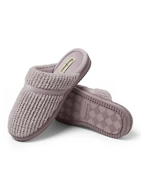 Dearfoams Women's Serena Marled Chenille Scuff House Slipper