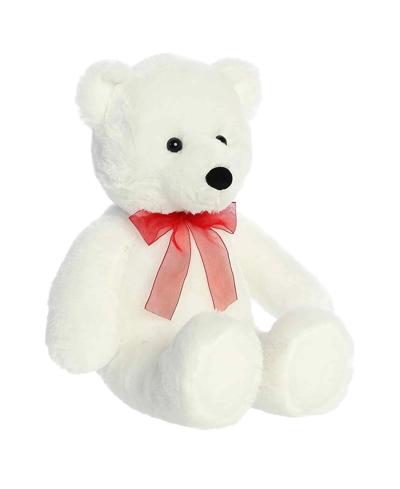 Aurora Large Bear Cuddly Plush Toy White 16"
