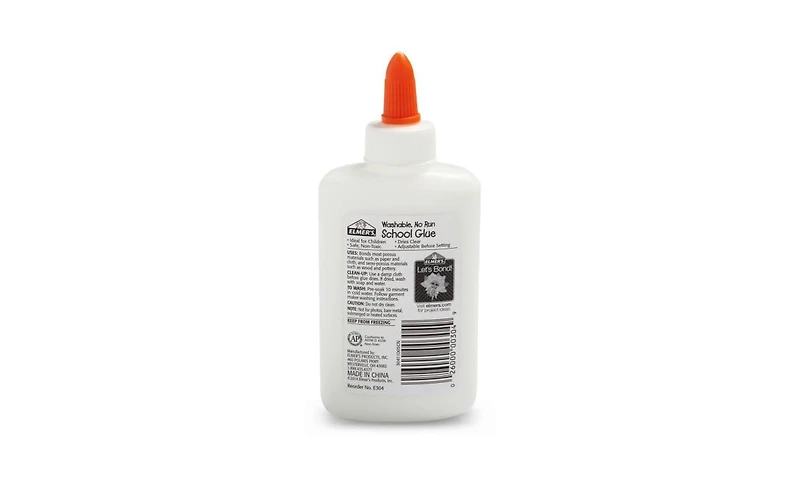 Elmer's Liquid School Glue, Washable, Great for Making Slime, 4 Ounces, Pack of 3