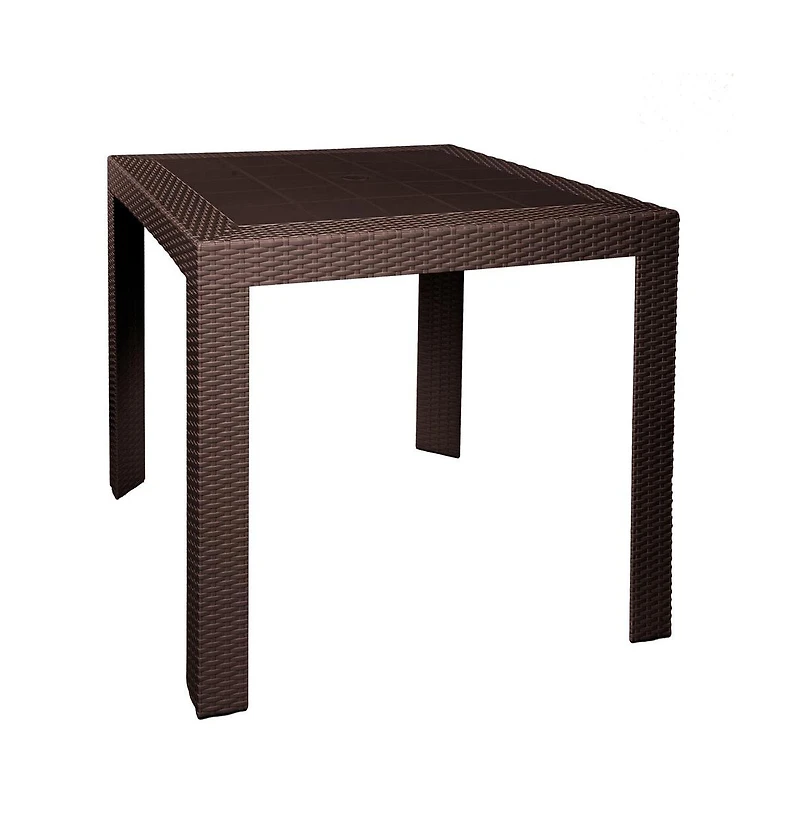 LeisureMod Mace Mid-Century 5-Piece Outdoor Dining Set