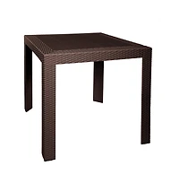 LeisureMod Mace Mid-Century 5-Piece Outdoor Dining Set