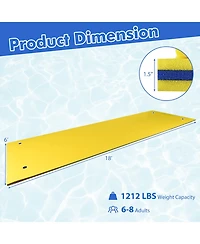 Akiudex Floating Water Pad for 6 to 8 People