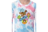 Scooby-Doo Girls' Relp! Daphne Velma Character 2PC Kids Tie-Dye Pajama Set