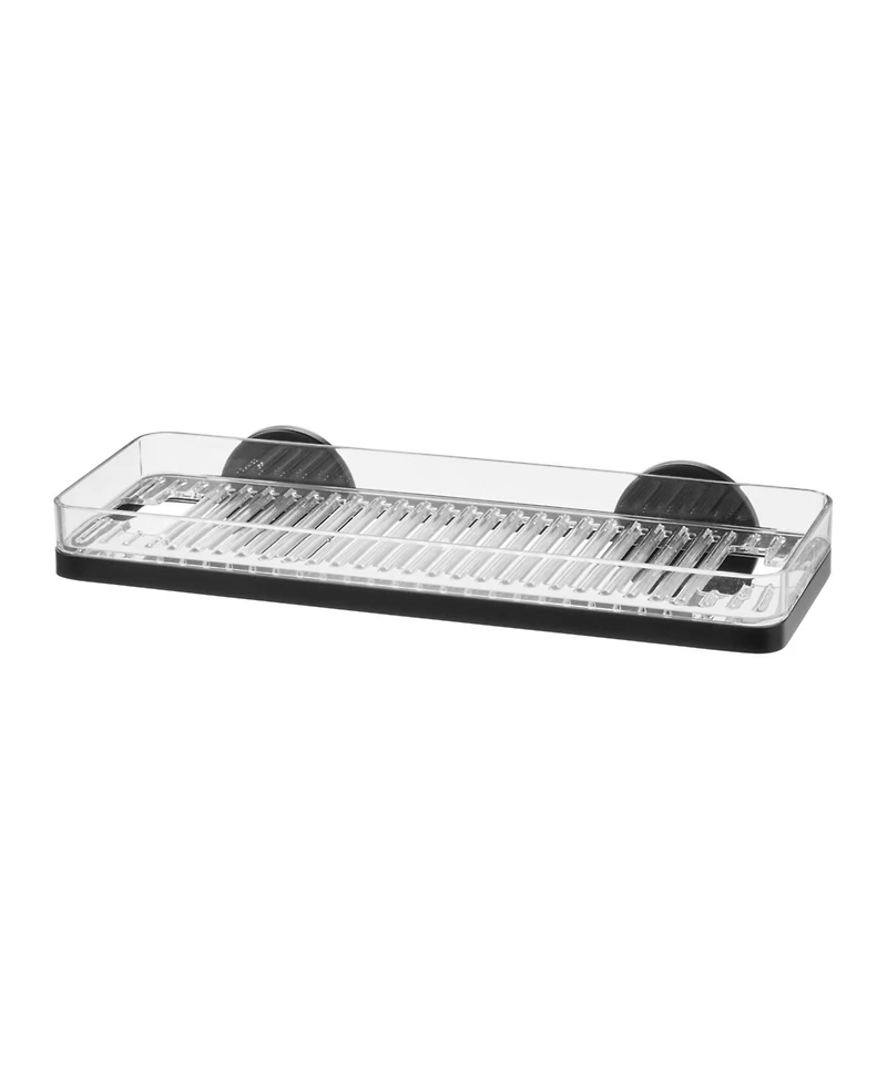 iDesign Self-Adhesive Shower Shelf with Razor Holder