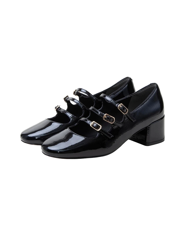 Linea Paolo Mariana | Tripple Strap Mary Jane Pumps